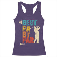 Golf Gifts for Dad Racerback Tank Top Retro Best Pa By Par Fathers Day - Wonder Print Shop