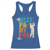Golf Gifts for Dad Racerback Tank Top Retro Best Pa By Par Fathers Day - Wonder Print Shop