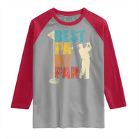 Golf Gifts for Dad Raglan Shirt Retro Best Pa By Par Fathers Day - Wonder Print Shop
