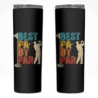 Golf Gifts for Dad Skinny Tumbler Retro Best Pa By Par Fathers Day - Wonder Print Shop