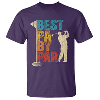 Golf Gifts for Dad T Shirt Retro Best Pa By Par Fathers Day - Wonder Print Shop