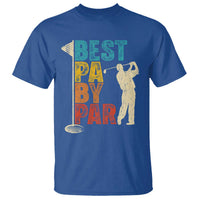 Golf Gifts for Dad T Shirt Retro Best Pa By Par Fathers Day - Wonder Print Shop