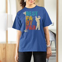 Golf Gifts for Dad T Shirt For Women Retro Best Pa By Par Fathers Day - Wonder Print Shop