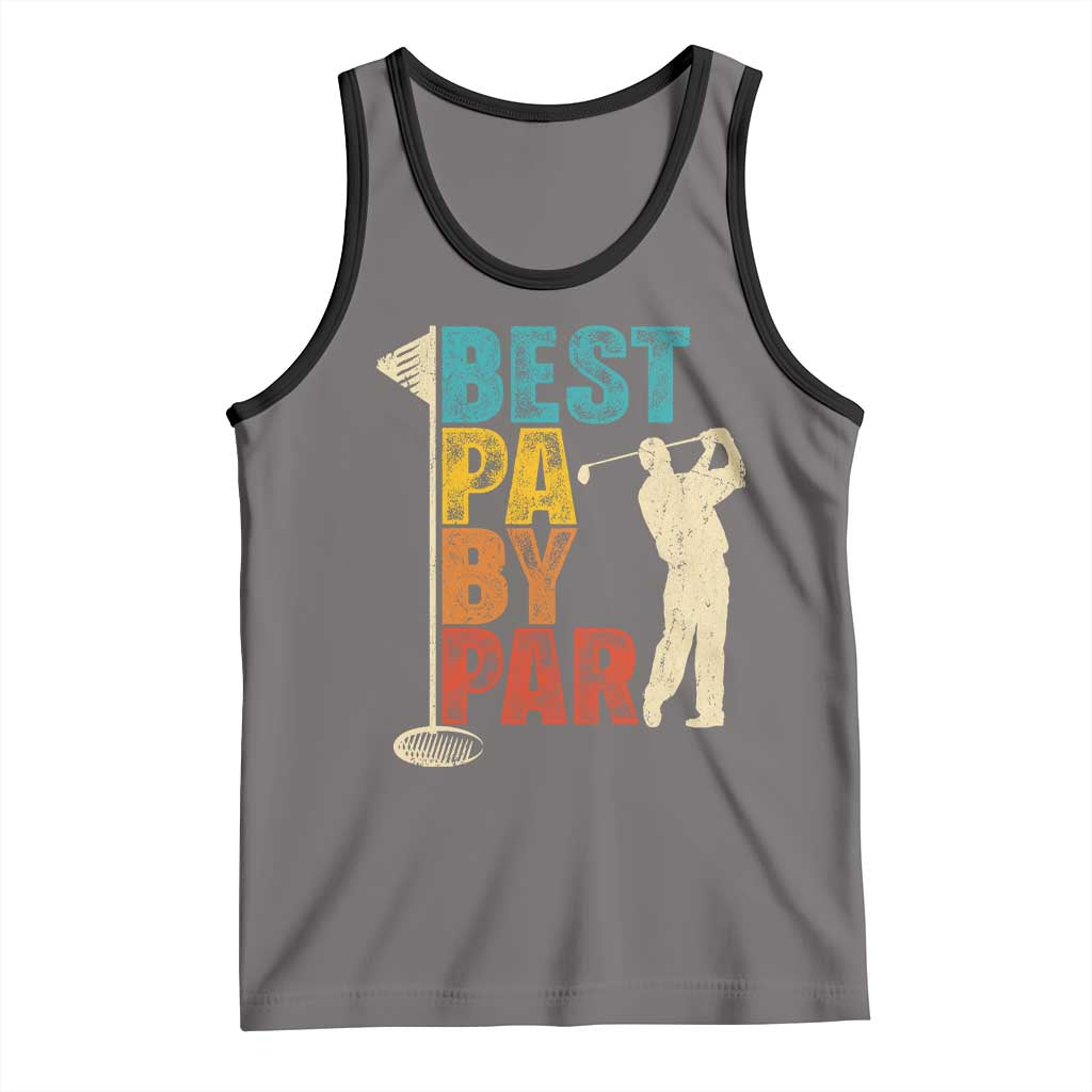 Golf Gifts for Dad Tank Top Retro Best Pa By Par Fathers Day - Wonder Print Shop