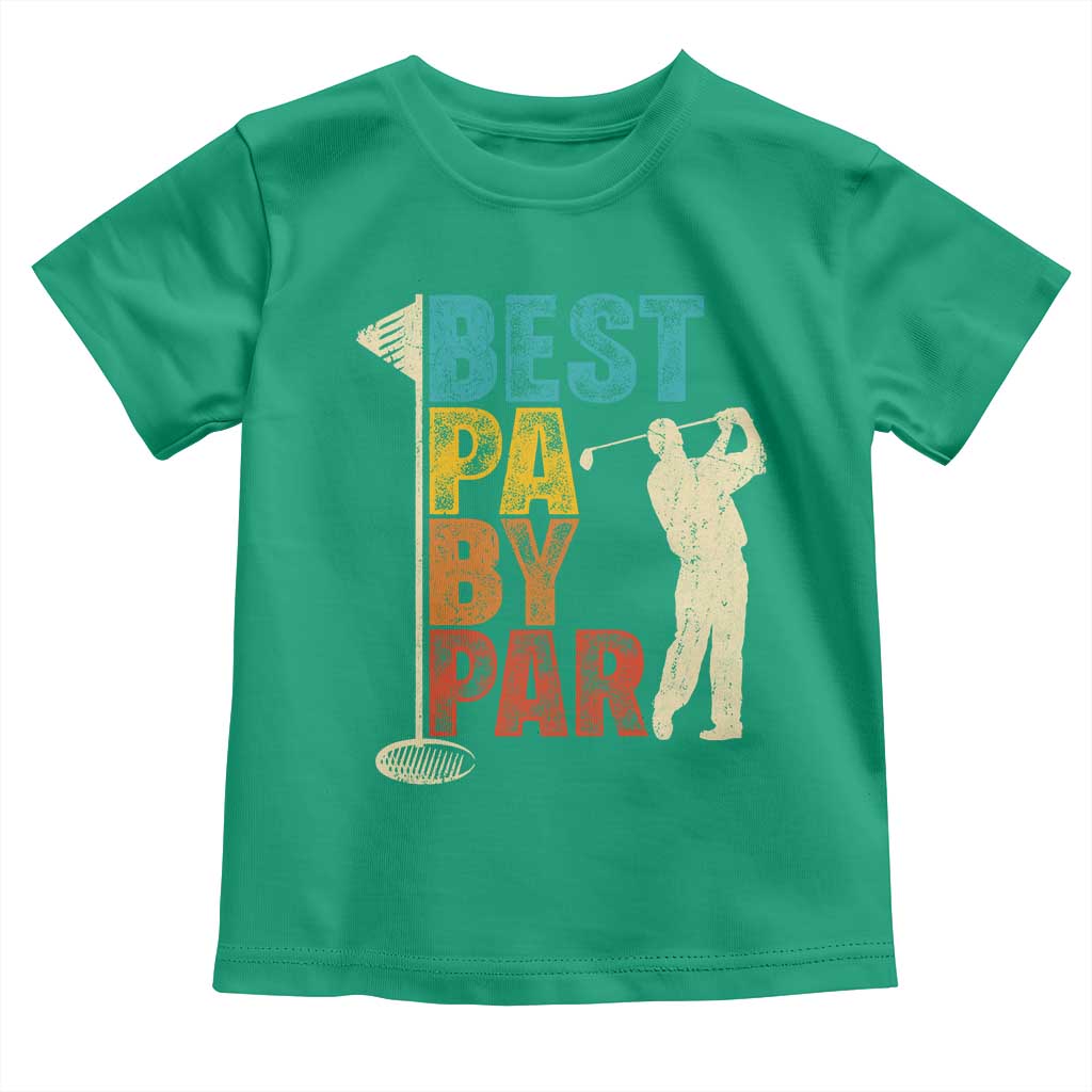 Golf Gifts for Dad Toddler T Shirt Retro Best Pa By Par Fathers Day - Wonder Print Shop