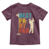 Golf Gifts for Dad Toddler T Shirt Retro Best Pa By Par Fathers Day - Wonder Print Shop