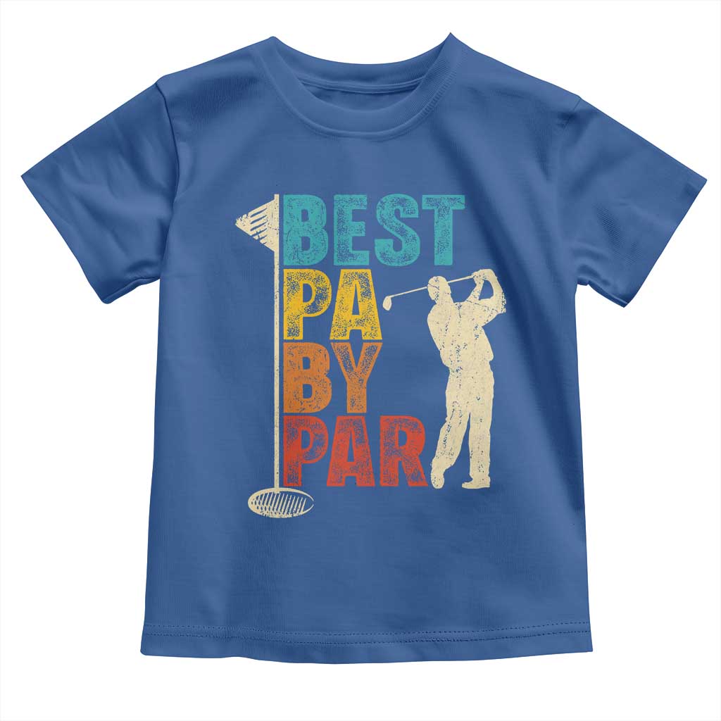 Golf Gifts for Dad Toddler T Shirt Retro Best Pa By Par Fathers Day - Wonder Print Shop