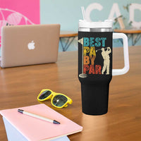 Golf Gifts for Dad Tumbler With Handle Retro Best Pa By Par Fathers Day - undefined