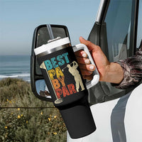 Golf Gifts for Dad Tumbler With Handle Retro Best Pa By Par Fathers Day - undefined