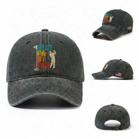 Golf Gifts for Dad Washed Cotton Baseball Cap Retro Best Pa By Par Fathers Day