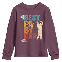 Golf Gifts for Dad Youth Sweatshirt Retro Best Pa By Par Fathers Day - Wonder Print Shop