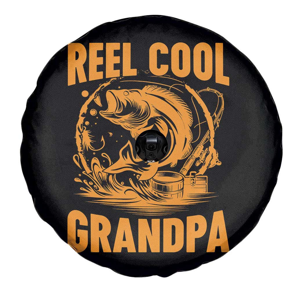 Funny Fishing Vintage Reel Cool Grandpa Spare Tire Cover