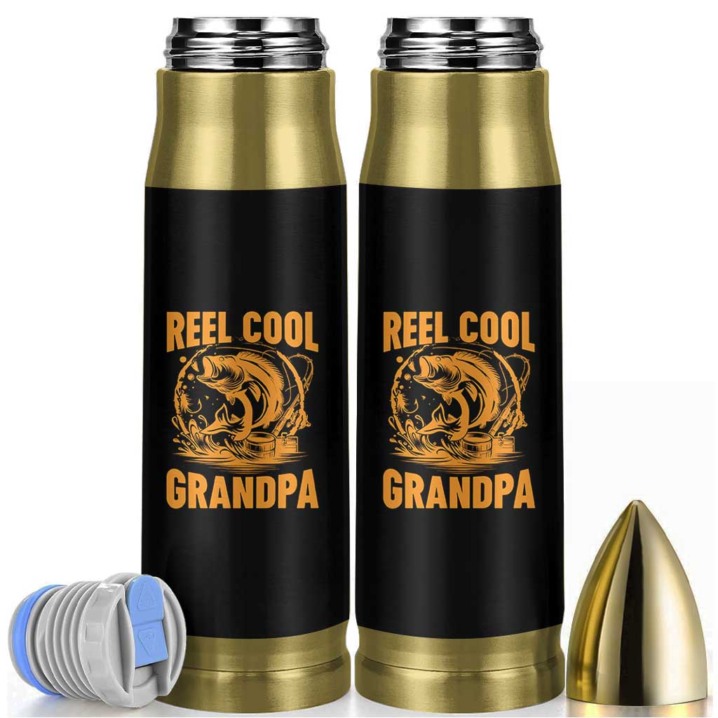 Funny Fishing Vintage Reel Cool Grandpa Bullet Tumbler