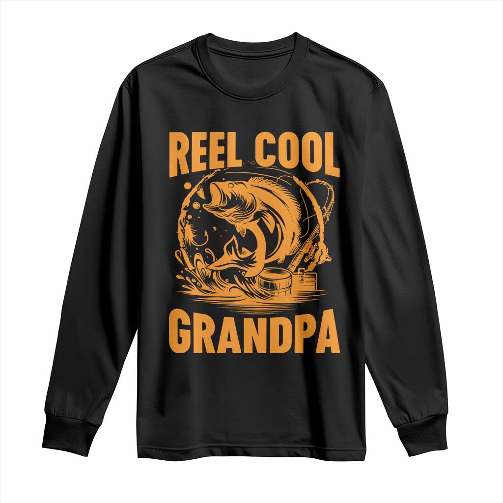 Funny Fishing Vintage Reel Cool Grandpa Long Sleeve Shirt