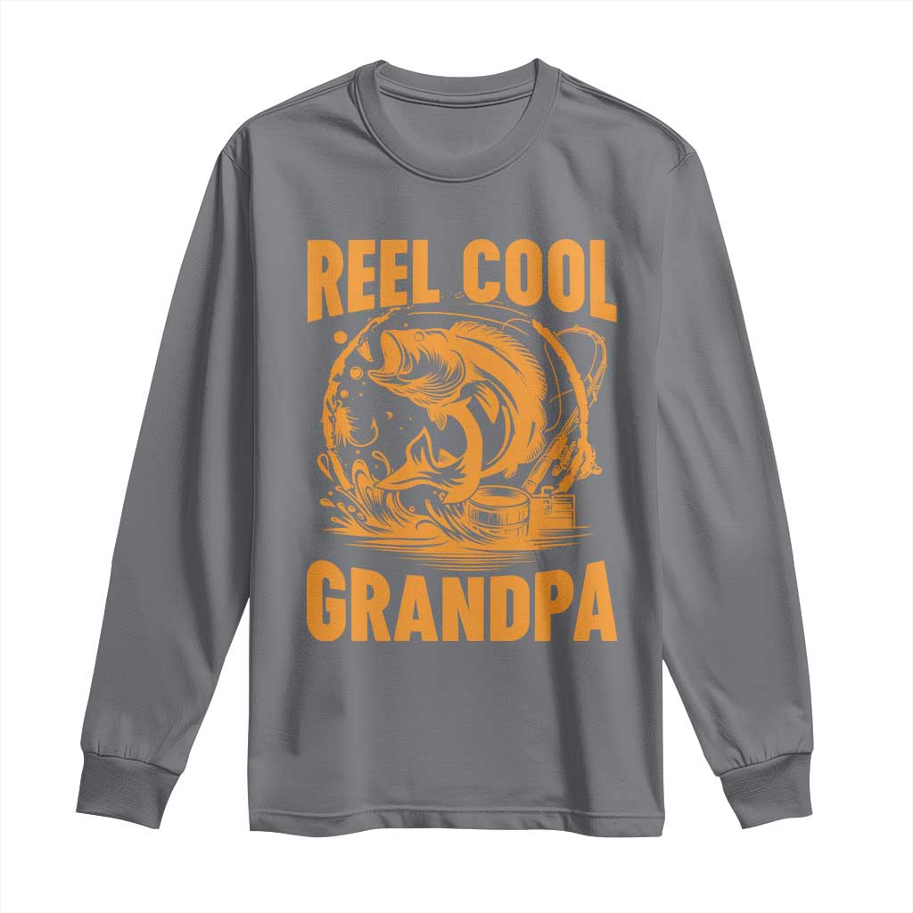 Funny Fishing Vintage Reel Cool Grandpa Long Sleeve Shirt