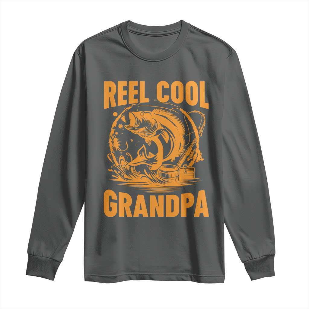 Funny Fishing Vintage Reel Cool Grandpa Long Sleeve Shirt