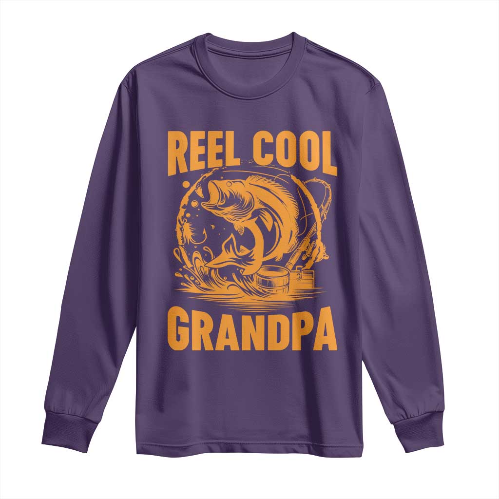 Funny Fishing Vintage Reel Cool Grandpa Long Sleeve Shirt