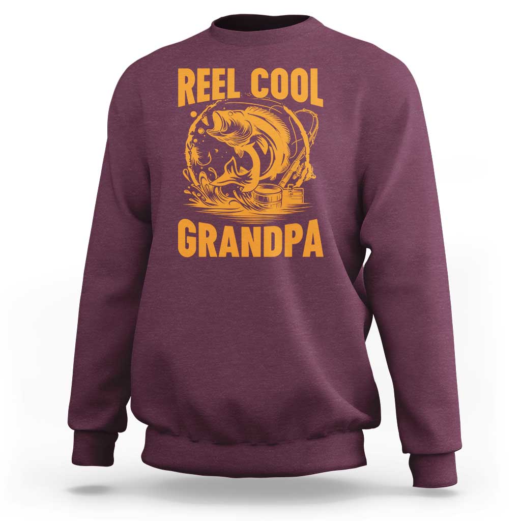 Funny Fishing Vintage Reel Cool Grandpa Sweatshirt