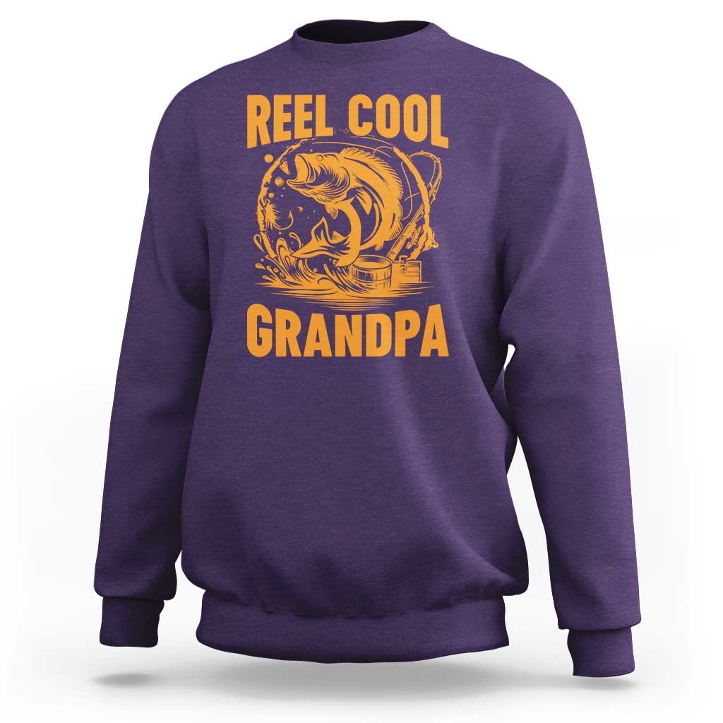 Funny Fishing Vintage Reel Cool Grandpa Sweatshirt