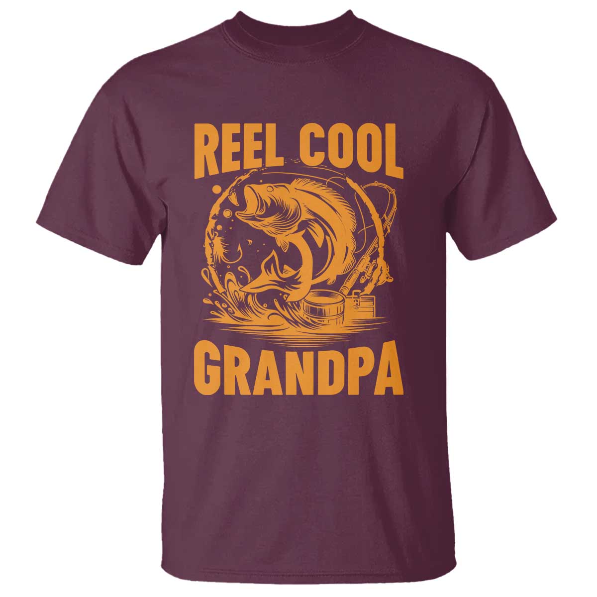 Funny Fishing Vintage Reel Cool Grandpa T Shirt