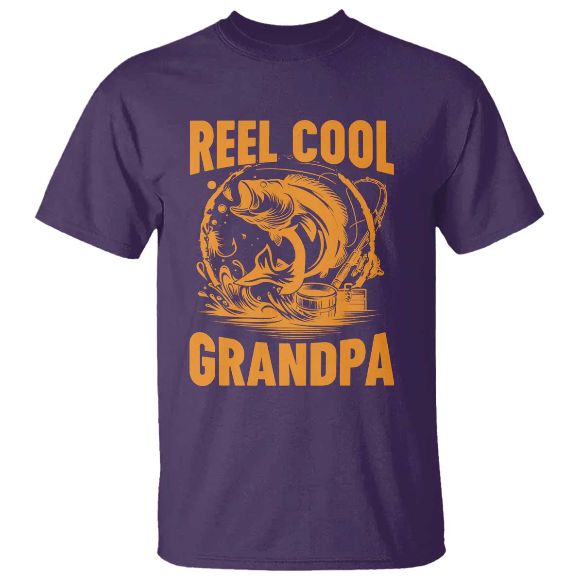 Funny Fishing Vintage Reel Cool Grandpa T Shirt