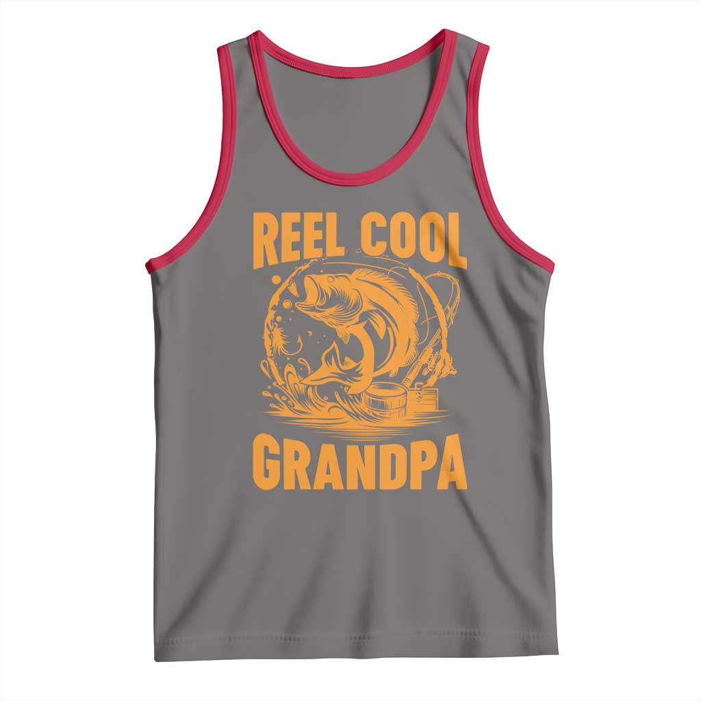 Funny Fishing Vintage Reel Cool Grandpa Tank Top