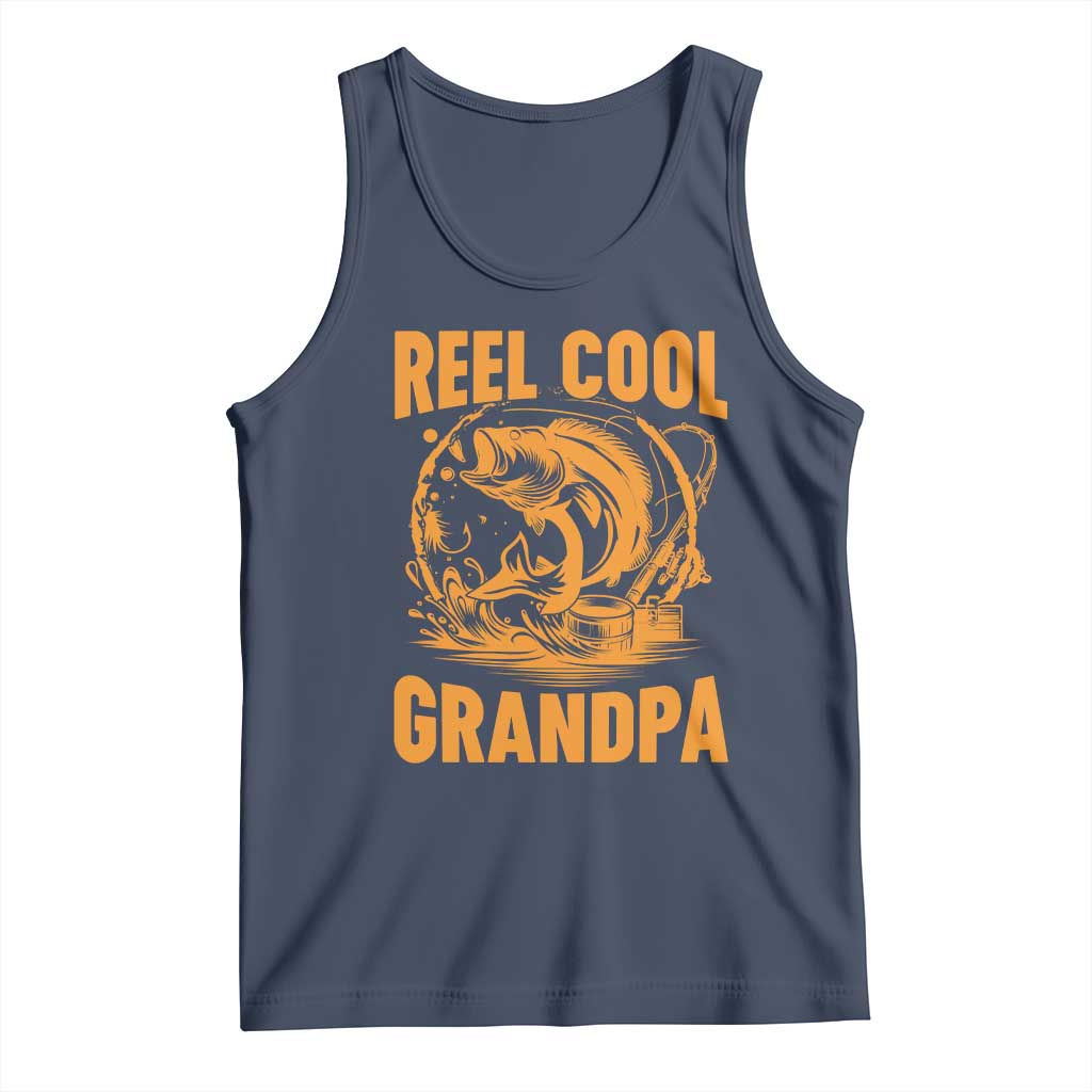Funny Fishing Vintage Reel Cool Grandpa Tank Top