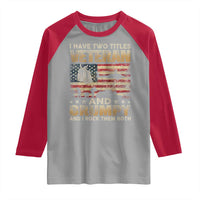 Grumpy Old Veteran Raglan Shirt Funny Military Veteran USA Flag - Wonder Print Shop