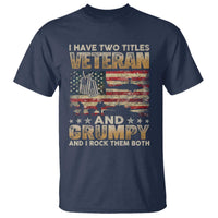 Grumpy Old Veteran T Shirt Funny Military Veteran USA Flag - Wonder Print Shop