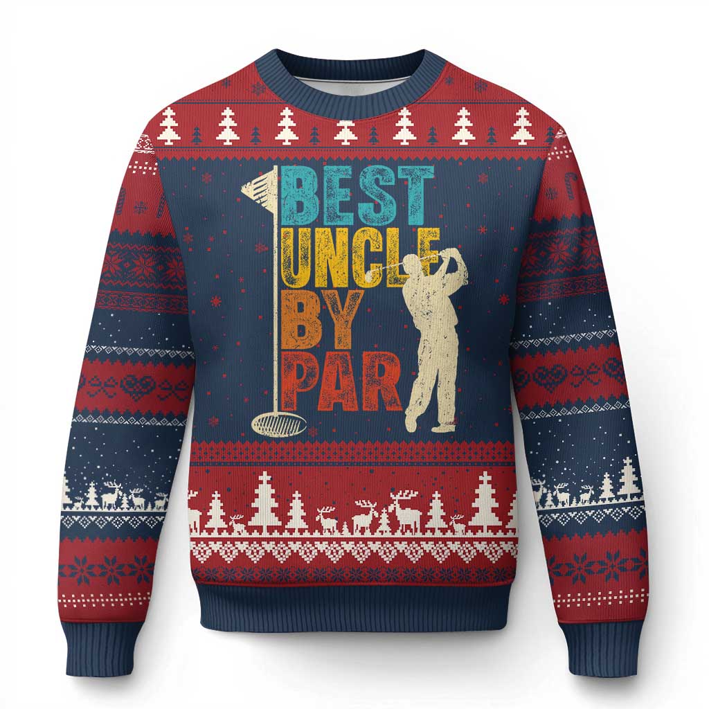 Golf Gifts for Uncle Ugly Christmas Sweater Golf Fathers Day Golfer Uncle Gift - Wonder Print Shop