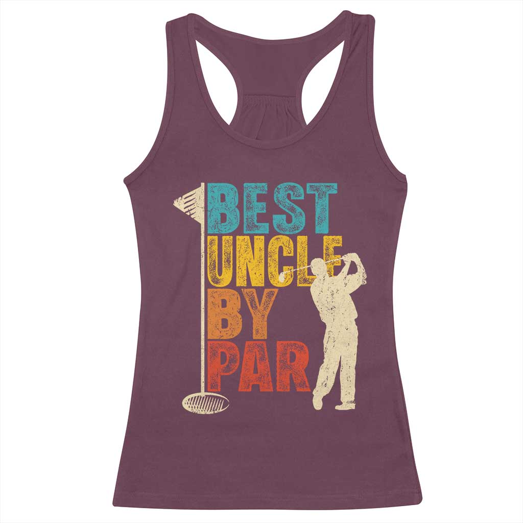 Golf Gifts for Uncle Racerback Tank Top Golf Fathers Day Golfer Uncle Gift