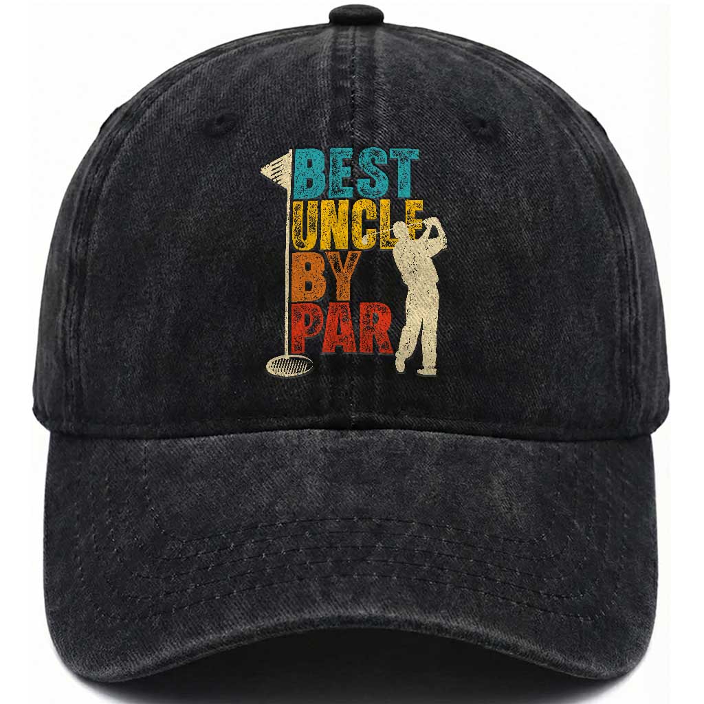 Golf Gifts for Uncle Washed Cotton Baseball Cap Golf Fathers Day Golfer Uncle Gift