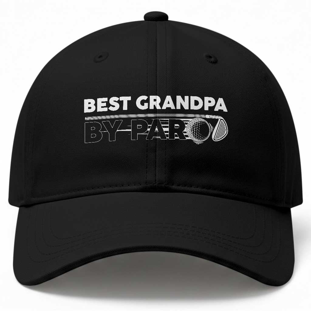Golf Grandpa Baseball Cap Best Grandpa By Par Golfing Golfer Funny Fathers Day Gifts