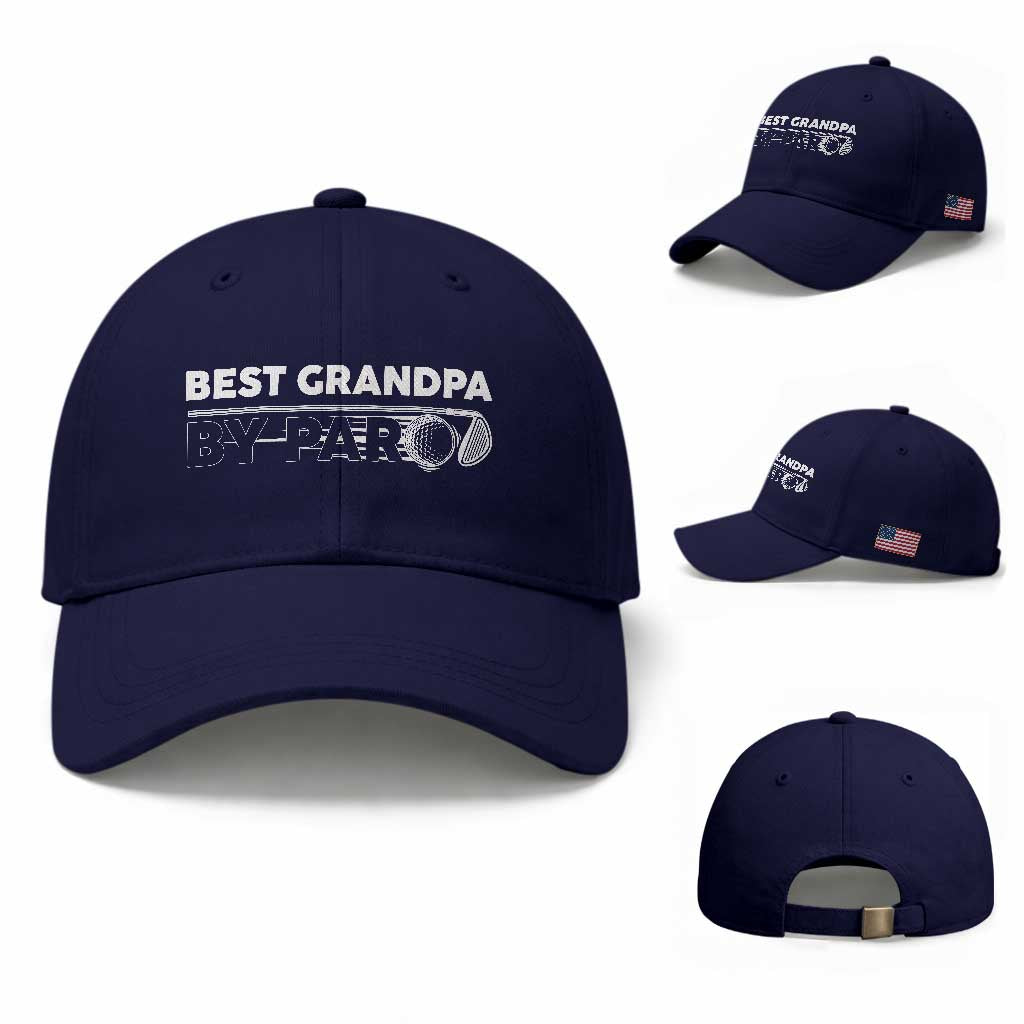 Golf Grandpa Baseball Cap Best Grandpa By Par Golfing Golfer Funny Fathers Day Gifts