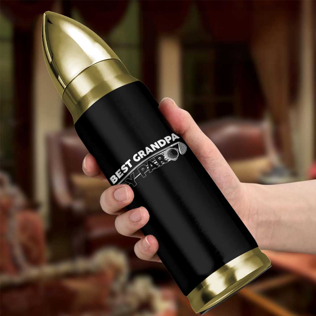 Golf Grandpa Bullet Tumbler Best Grandpa By Par Golfing Golfer Funny Fathers Day Gifts