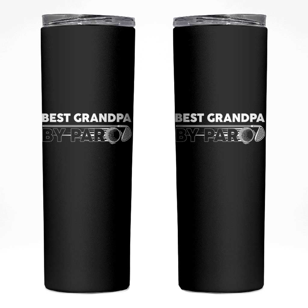 Golf Grandpa Skinny Tumbler Best Grandpa By Par Golfing Golfer Funny Fathers Day Gifts