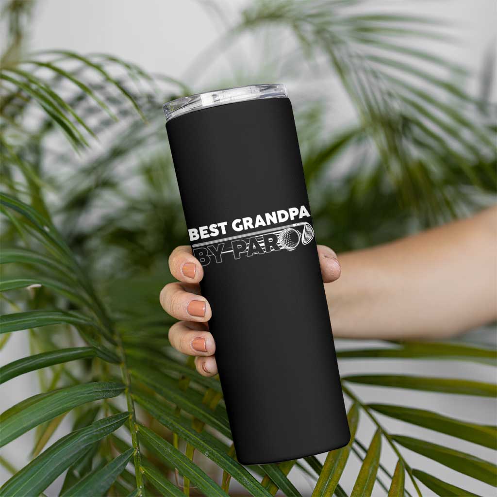 Golf Grandpa Skinny Tumbler Best Grandpa By Par Golfing Golfer Funny Fathers Day Gifts