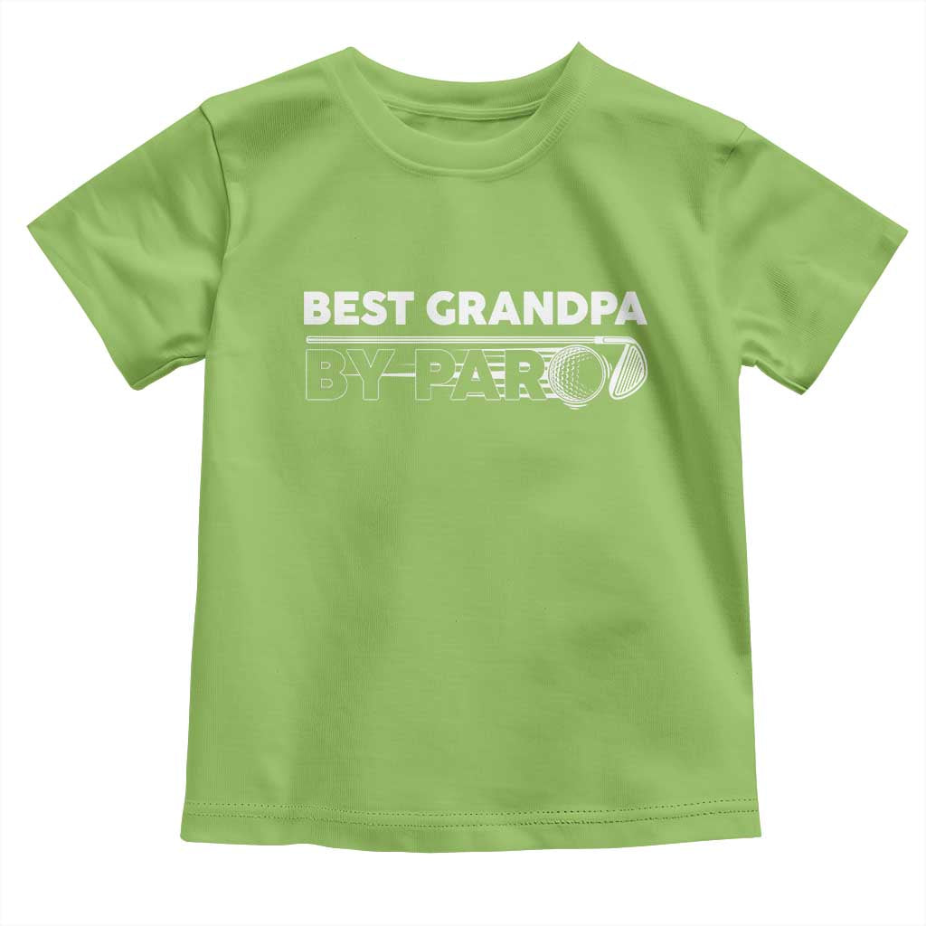 Golf Grandpa Toddler T Shirt Best Grandpa By Par Golfing Golfer Funny Fathers Day Gifts
