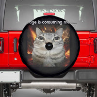 Rage Is Consuming Me Cat Spare Tire Cover Funny Weird Humor Silly Cat Meme - Wonder Print Shop