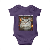 Rage Is Consuming Me Cat Baby Onesie Funny Weird Humor Silly Cat Meme - Wonder Print Shop