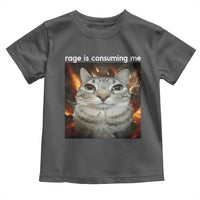 Rage Is Consuming Me Cat Toddler T Shirt Funny Weird Humor Silly Cat Meme - Wonder Print Shop