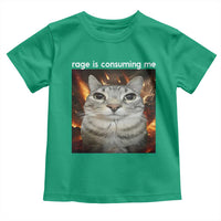 Rage Is Consuming Me Cat Toddler T Shirt Funny Weird Humor Silly Cat Meme - Wonder Print Shop