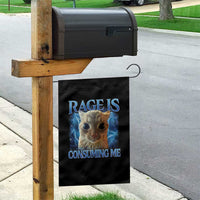 Rage Is Consuming Me Cat Meme Garden Flag Funny Weird Humor Cat Face Bootleg - Wonder Print Shop