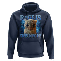 Rage Is Consuming Me Cat Meme Hoodie Funny Weird Humor Cat Face Bootleg - Wonder Print Shop
