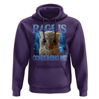 Rage Is Consuming Me Cat Meme Hoodie Funny Weird Humor Cat Face Bootleg - Wonder Print Shop
