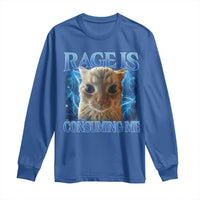 Rage Is Consuming Me Cat Meme Long Sleeve Shirt Funny Weird Humor Cat Face Bootleg - Wonder Print Shop
