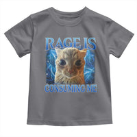 Rage Is Consuming Me Cat Meme Toddler T Shirt Funny Weird Humor Cat Face Bootleg - Wonder Print Shop