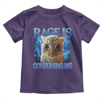 Rage Is Consuming Me Cat Meme Toddler T Shirt Funny Weird Humor Cat Face Bootleg - Wonder Print Shop