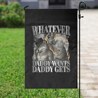 Funny Alpha Wolf Meme Garden Flag Whatever Daddy Wants Daddy Gets Cringe Humor - Wonder Print Shop