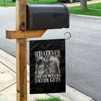 Funny Alpha Wolf Meme Garden Flag Whatever Daddy Wants Daddy Gets Cringe Humor - Wonder Print Shop